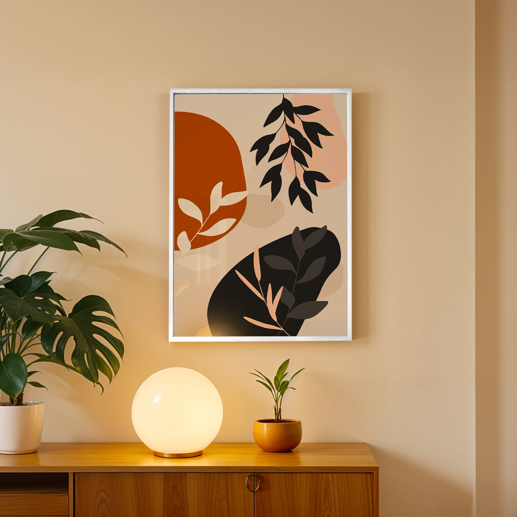 Modern Jungle Silhouette Wall Art Frame (AB88)