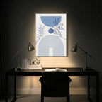 Timeless Blue Balance Abstract Art Frame (AB89)