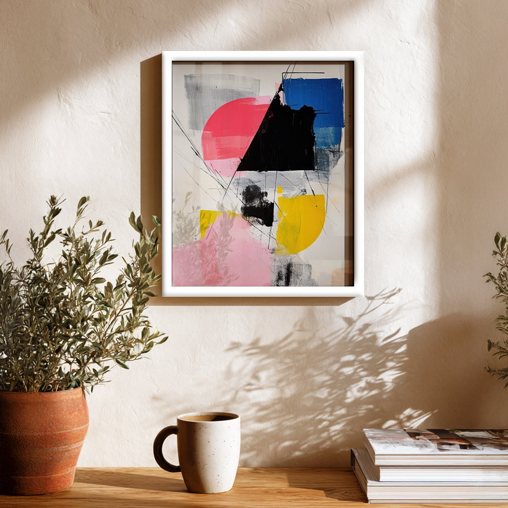 Playful Color Fields Abstract Art Wall (AB9)