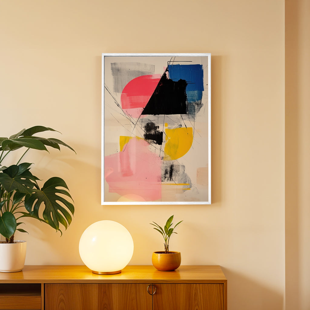 Playful Color Fields Abstract Art Wall (AB9)
