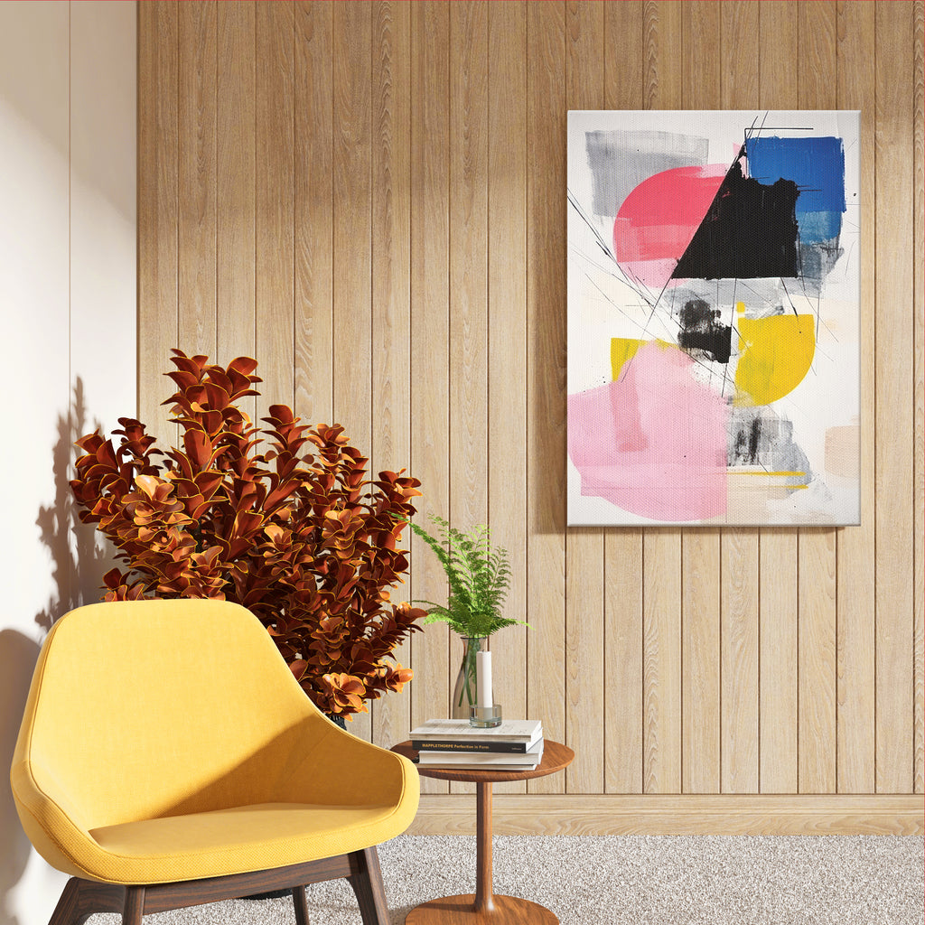 Playful Color Fields Abstract Art Wall (AB9)