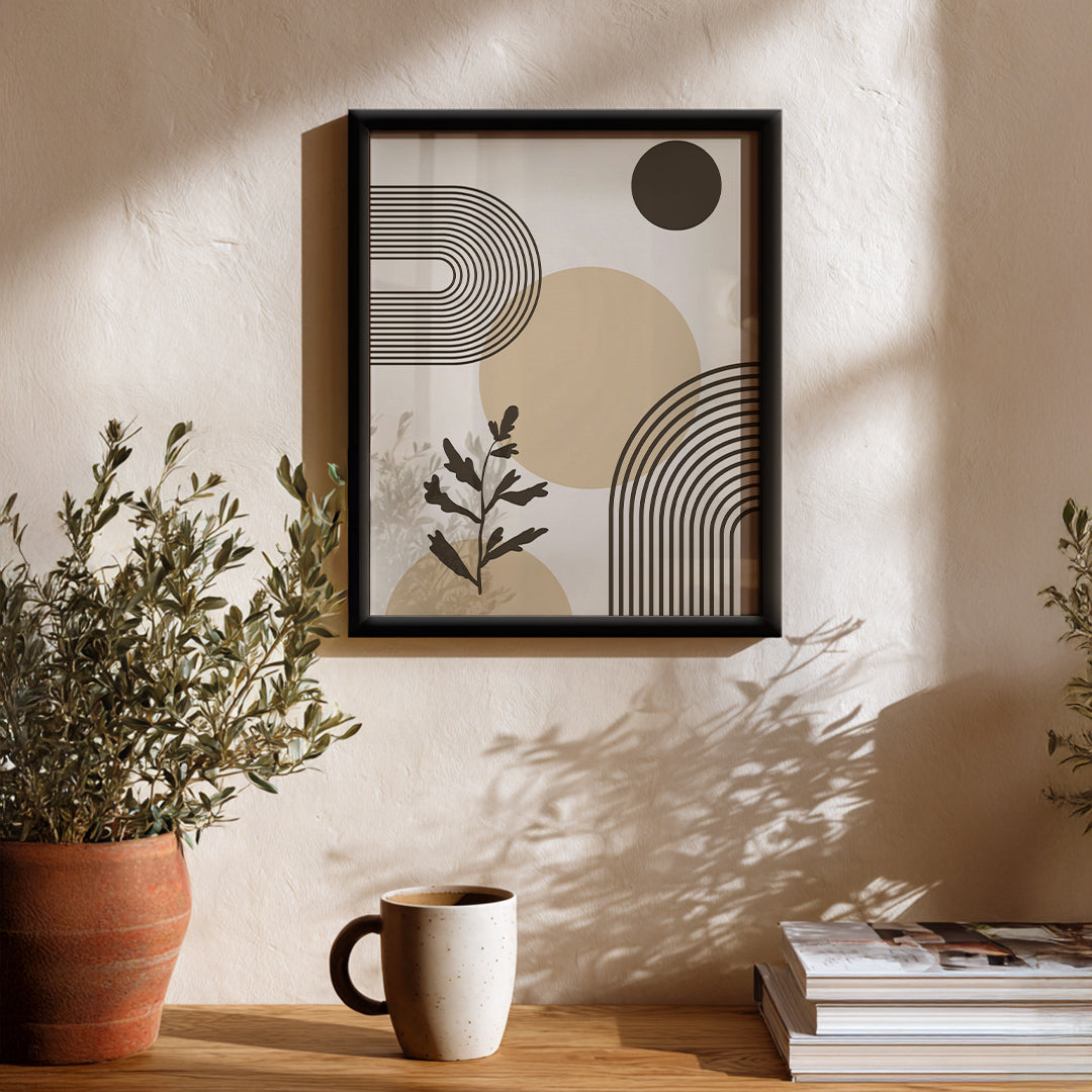 Earth & Leaf Harmony Abstract Art Wall (AB90)