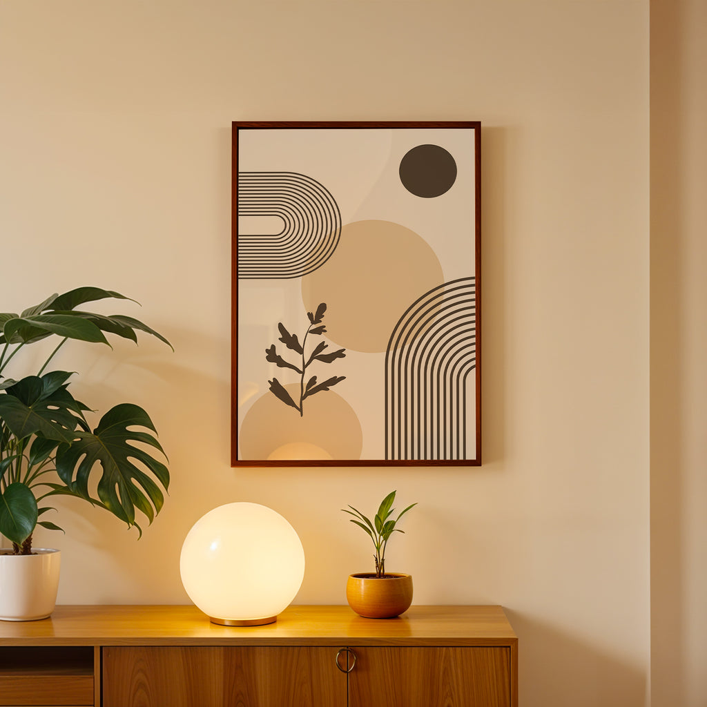 Earth & Leaf Harmony Abstract Art Wall (AB90)