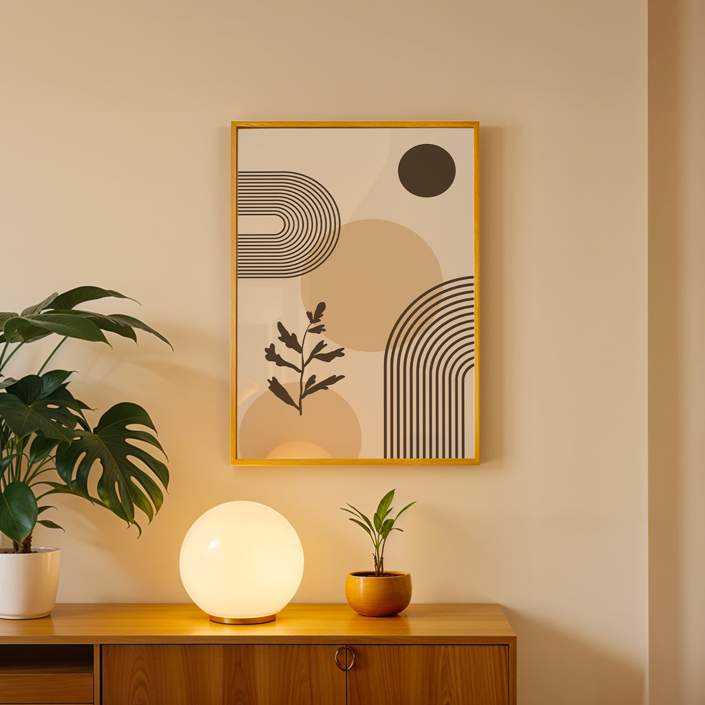 Earth & Leaf Harmony Abstract Art Wall (AB90)