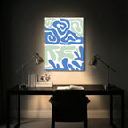 Modern Marine Lines Wall Art Frame (AB92)