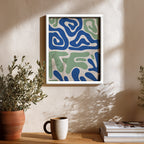 Modern Marine Lines Wall Art Frame (AB92)