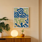 Modern Marine Lines Wall Art Frame (AB92)