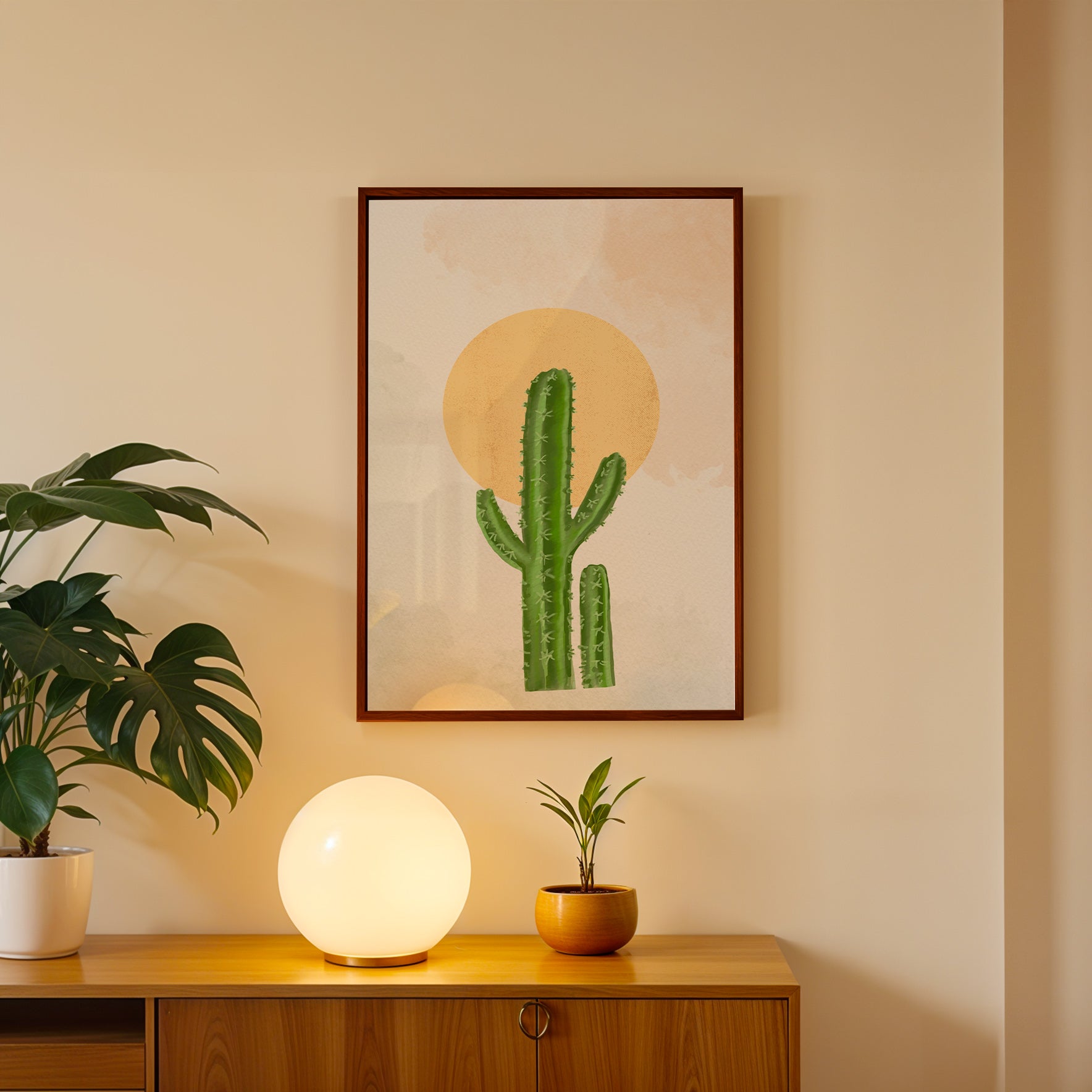 Warm Oasis Abstract Wall Decor (AB93)