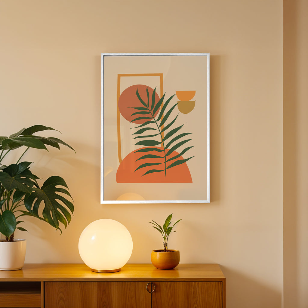 Natural Palm Elegance Abstract Wall Decor (AB95)
