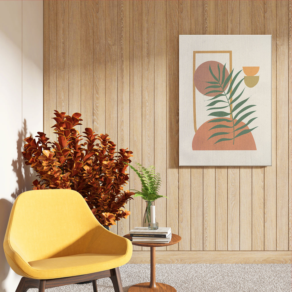 Natural Palm Elegance Abstract Wall Decor (AB95)