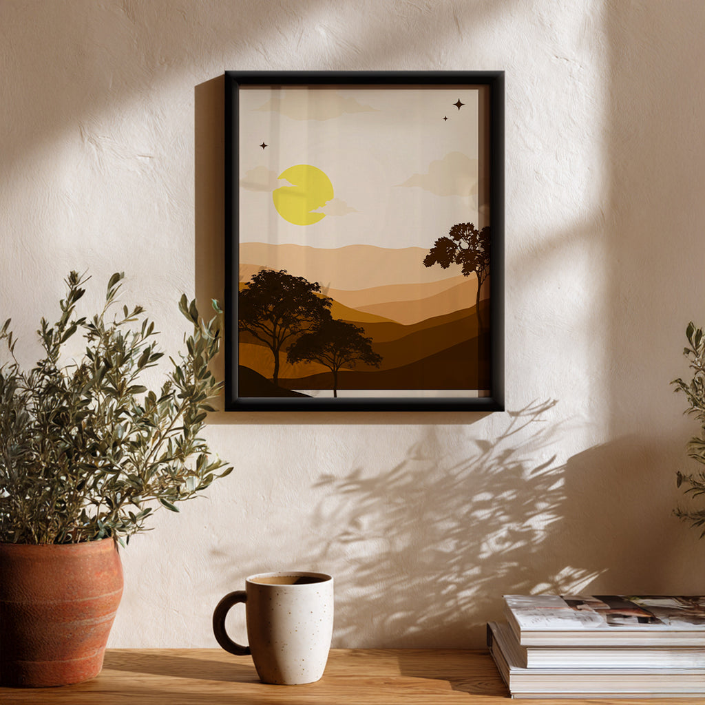 Quiet Hills Abstract Wall Art (AB97)