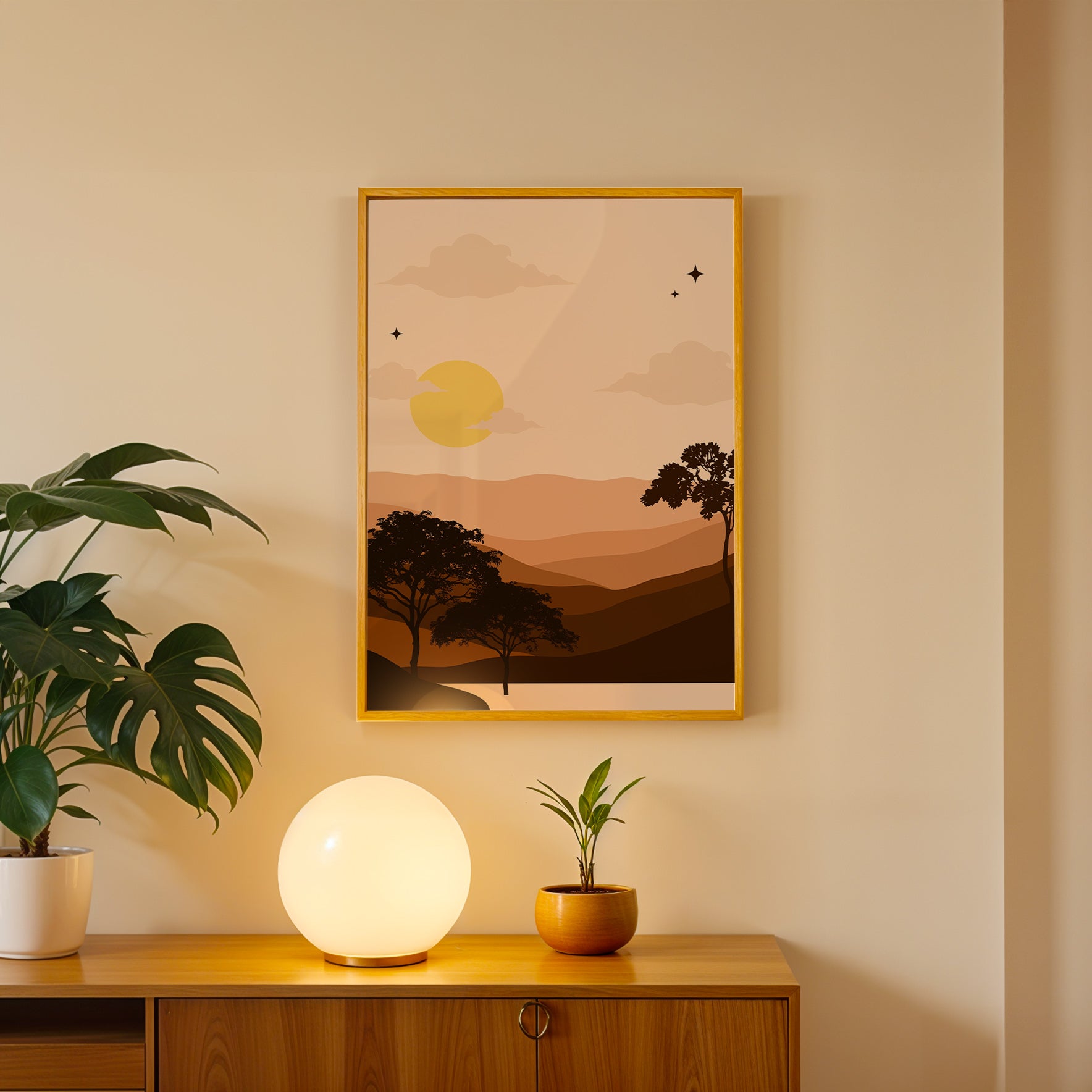 Quiet Hills Abstract Wall Art (AB97)