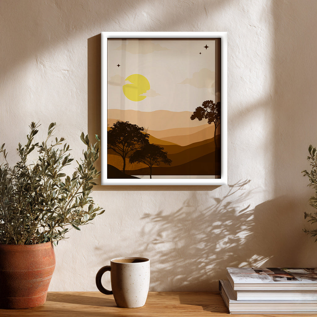 Quiet Hills Abstract Wall Art (AB97)
