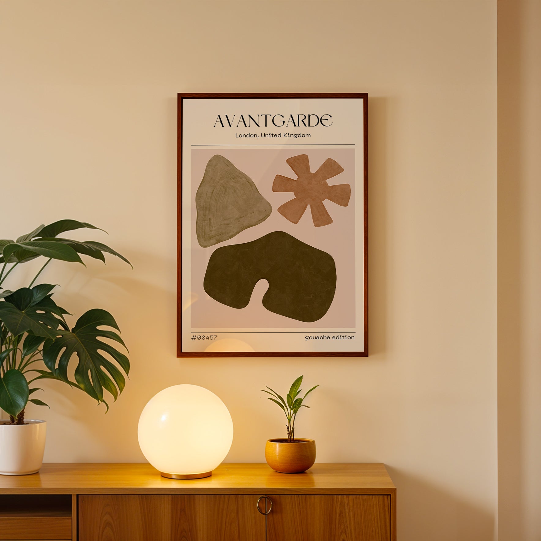 Soft Harvest Abstract Wall Decor (AB98)