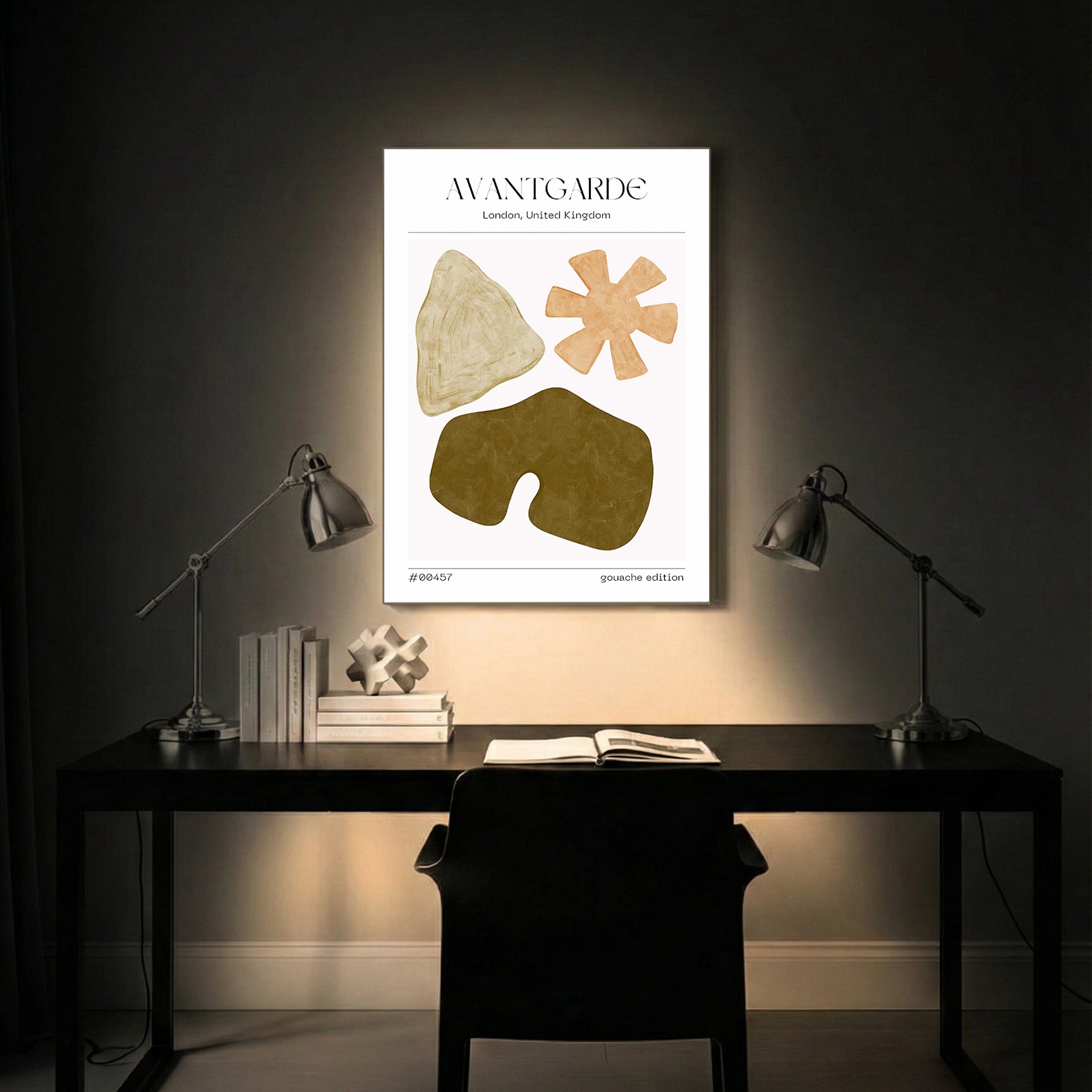 Soft Harvest Abstract Wall Decor (AB98)