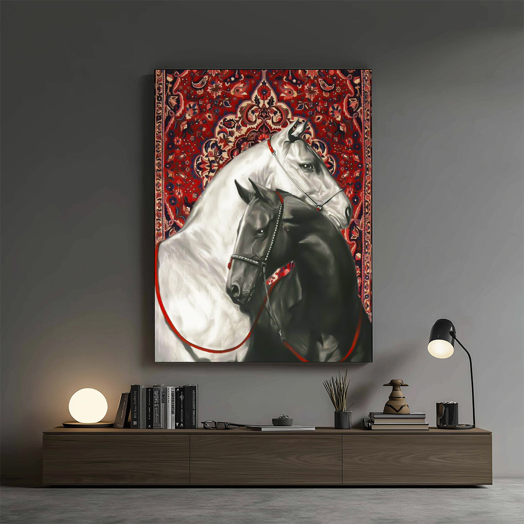 Horses – Classic Persian Artistic Wall Art (AN1)
