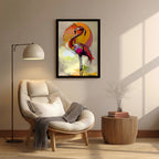Flamingo – Abstract Colorful Artistic Wall Art (AN16)
