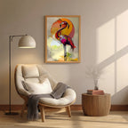 Flamingo – Abstract Colorful Artistic Wall Art (AN16)