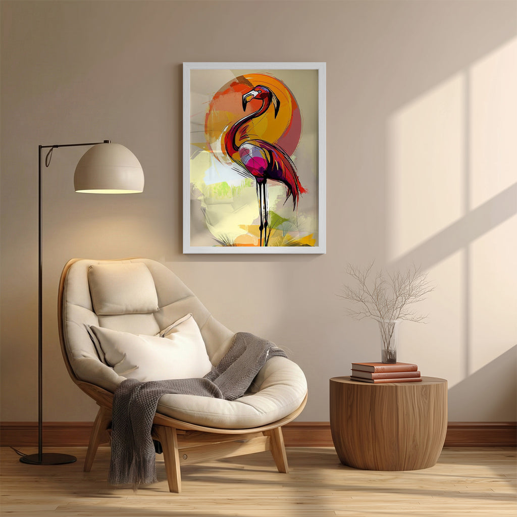 Flamingo – Abstract Colorful Artistic Wall Art (AN16)