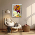 Flamingo – Abstract Colorful Artistic Wall Art (AN16)