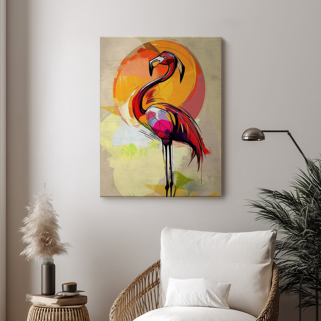 Flamingo – Abstract Colorful Artistic Wall Art (AN16)