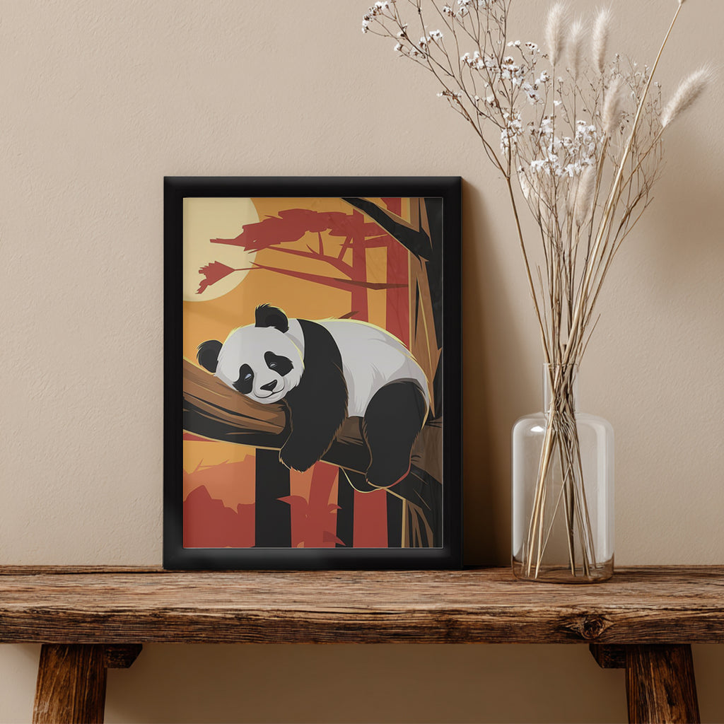 Panda – Relaxed Modern Artistic Wall Art (AN17)