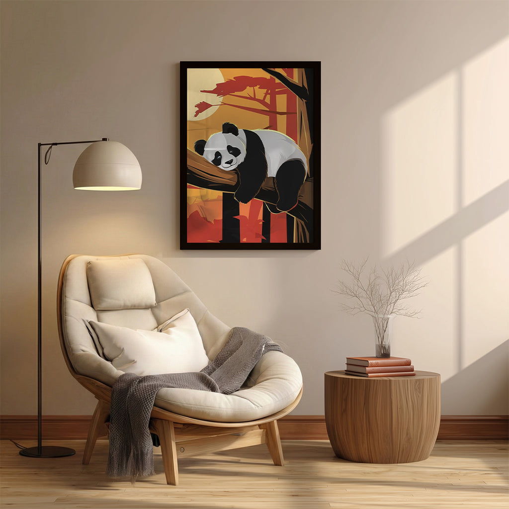 Panda – Relaxed Modern Artistic Wall Art (AN17)