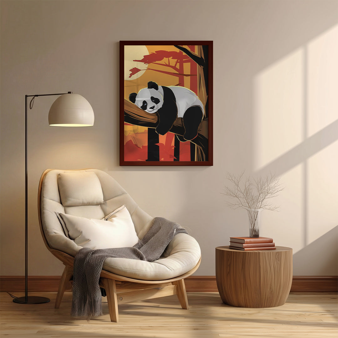 Panda – Relaxed Modern Artistic Wall Art (AN17)