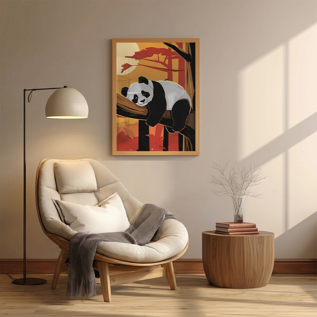 Panda – Relaxed Modern Artistic Wall Art (AN17)