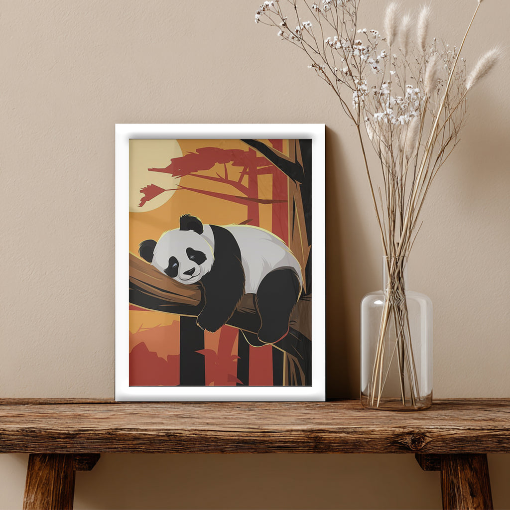 Panda – Relaxed Modern Artistic Wall Art (AN17)