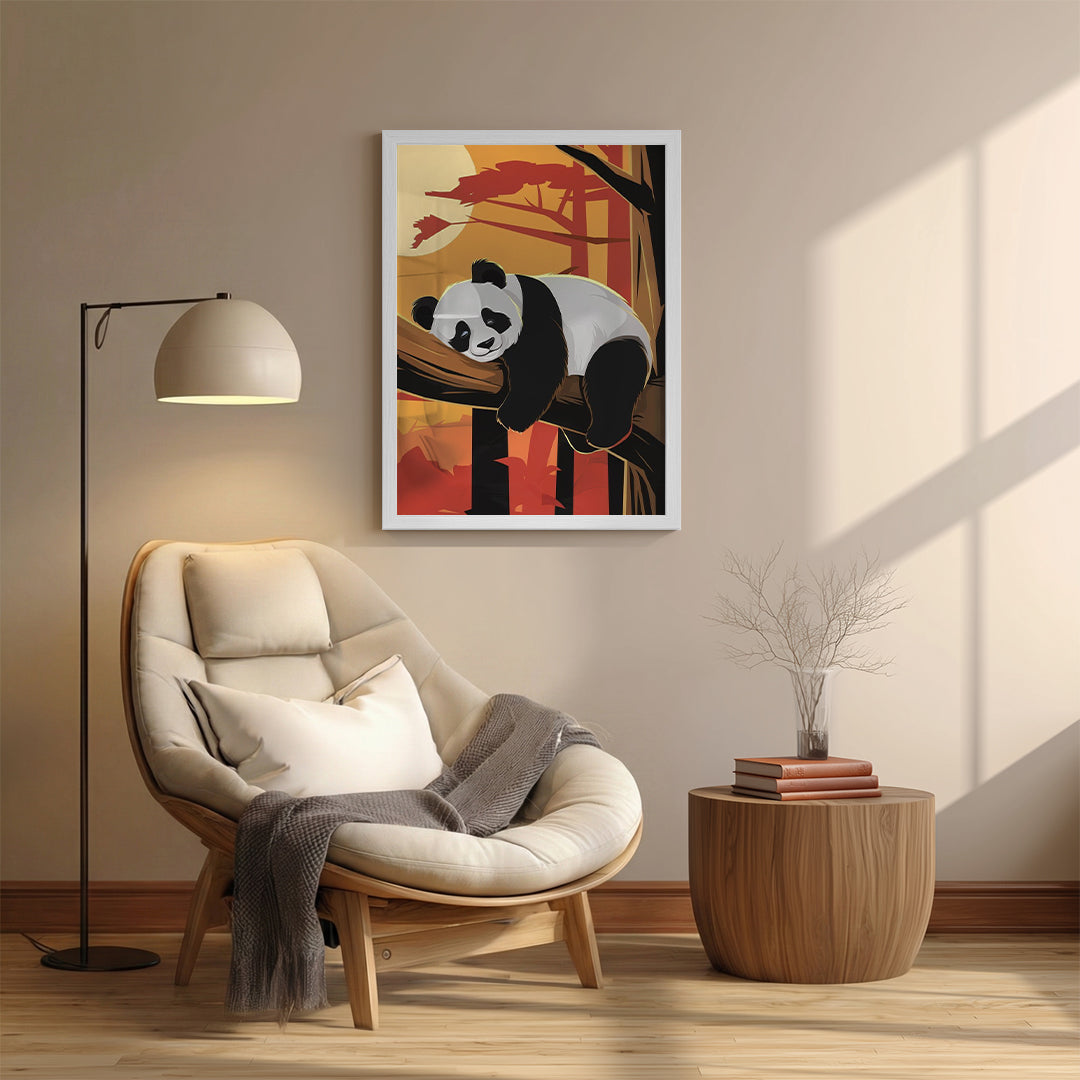 Panda – Relaxed Modern Artistic Wall Art (AN17)