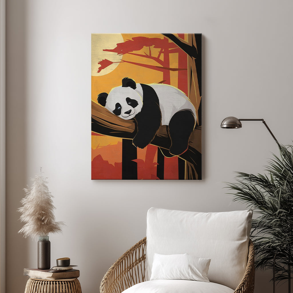 Panda – Relaxed Modern Artistic Wall Art (AN17)