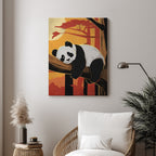 Panda – Relaxed Modern Artistic Wall Art (AN17)