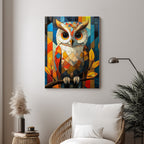 Owl – Colorful Geometric Artistic Wall Art (AN2)