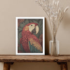 Parrot – Exotic Vintage Artistic Wall Art (AN20)