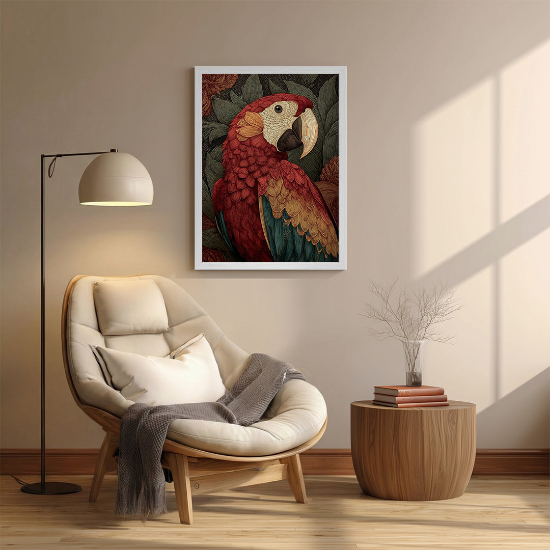 Parrot – Exotic Vintage Artistic Wall Art (AN20)