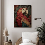 Parrot – Exotic Vintage Artistic Wall Art (AN20)
