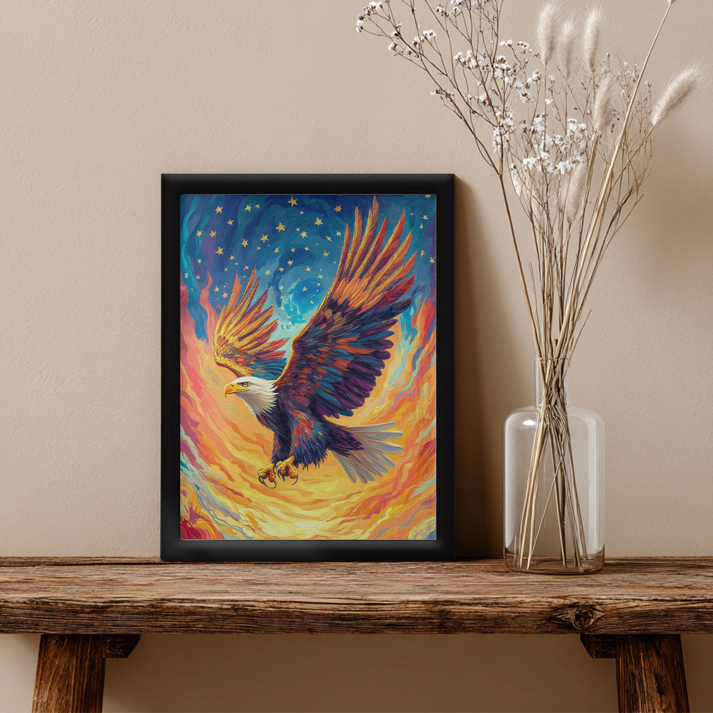 Eagle – Majestic Fire Artistic Wall Art (AN21)