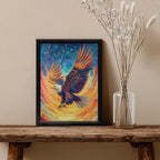 Eagle – Majestic Fire Artistic Wall Art (AN21)