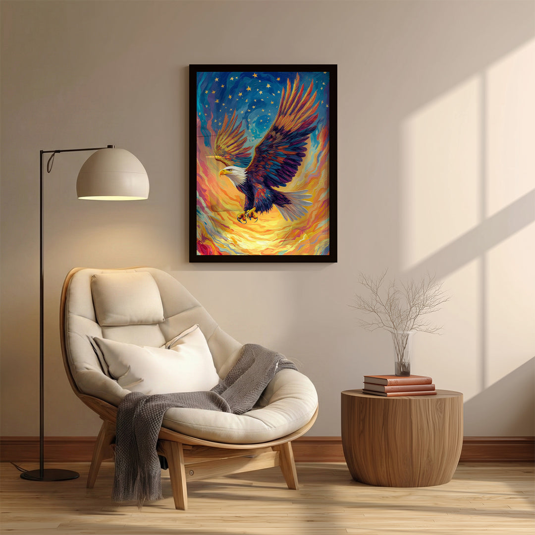 Eagle – Majestic Fire Artistic Wall Art (AN21)