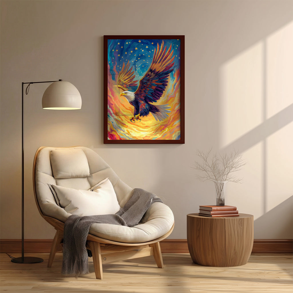 Eagle – Majestic Fire Artistic Wall Art (AN21)