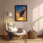 Eagle – Majestic Fire Artistic Wall Art (AN21)