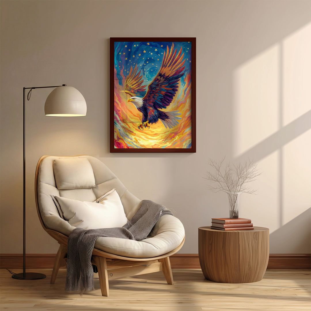 Eagle – Majestic Fire Artistic Wall Art (AN21)