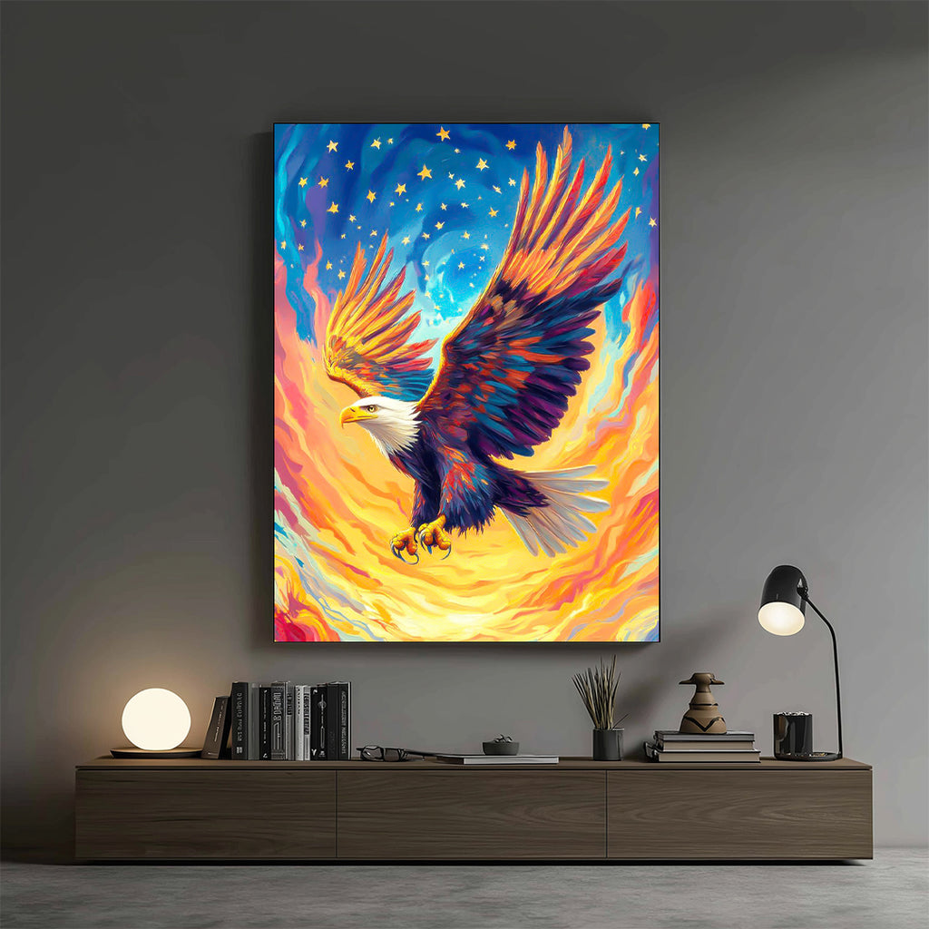 Eagle – Majestic Fire Artistic Wall Art (AN21)
