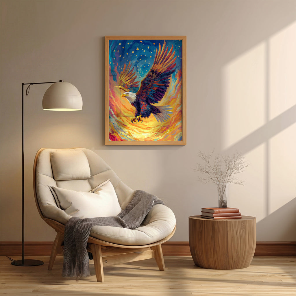 Eagle – Majestic Fire Artistic Wall Art (AN21)