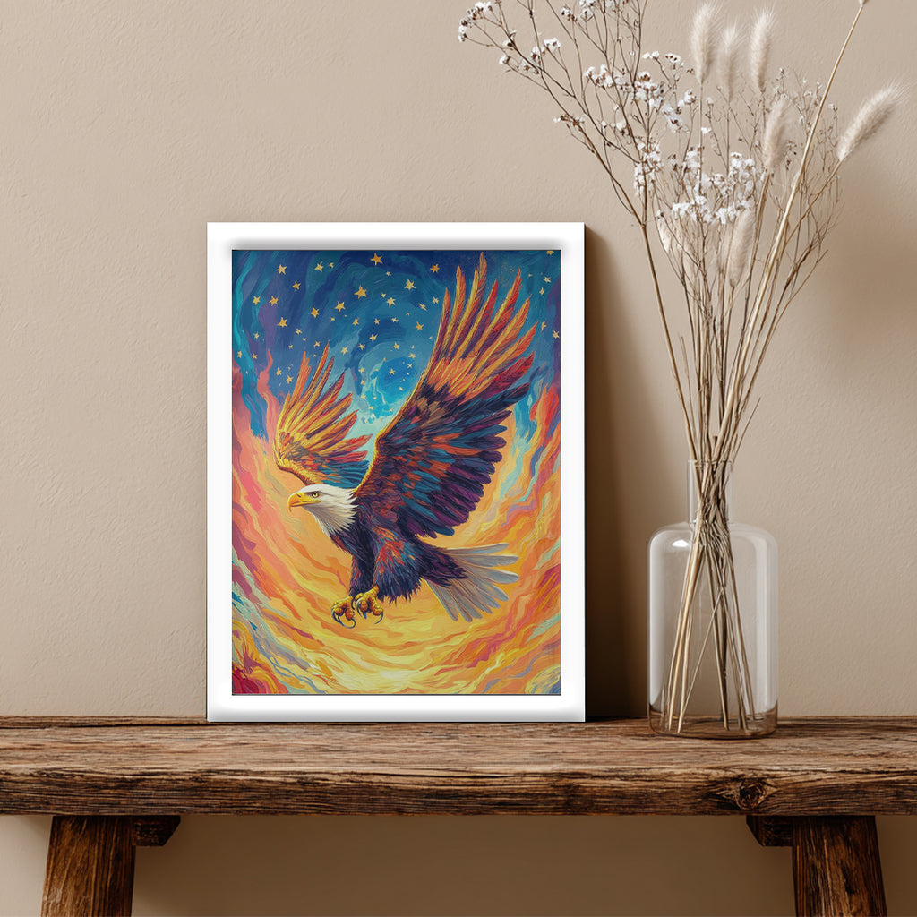 Eagle – Majestic Fire Artistic Wall Art (AN21)