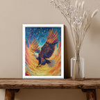 Eagle – Majestic Fire Artistic Wall Art (AN21)