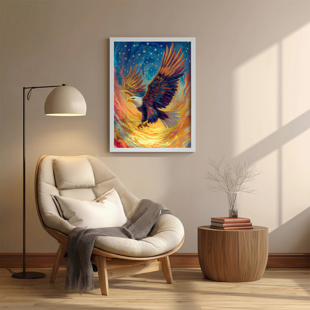 Eagle – Majestic Fire Artistic Wall Art (AN21)