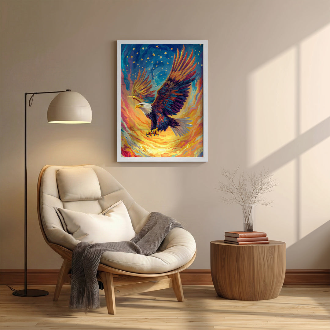 Eagle – Majestic Fire Artistic Wall Art (AN21)