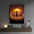 Horses – Golden Sunset Artistic Wall Art (AN24)